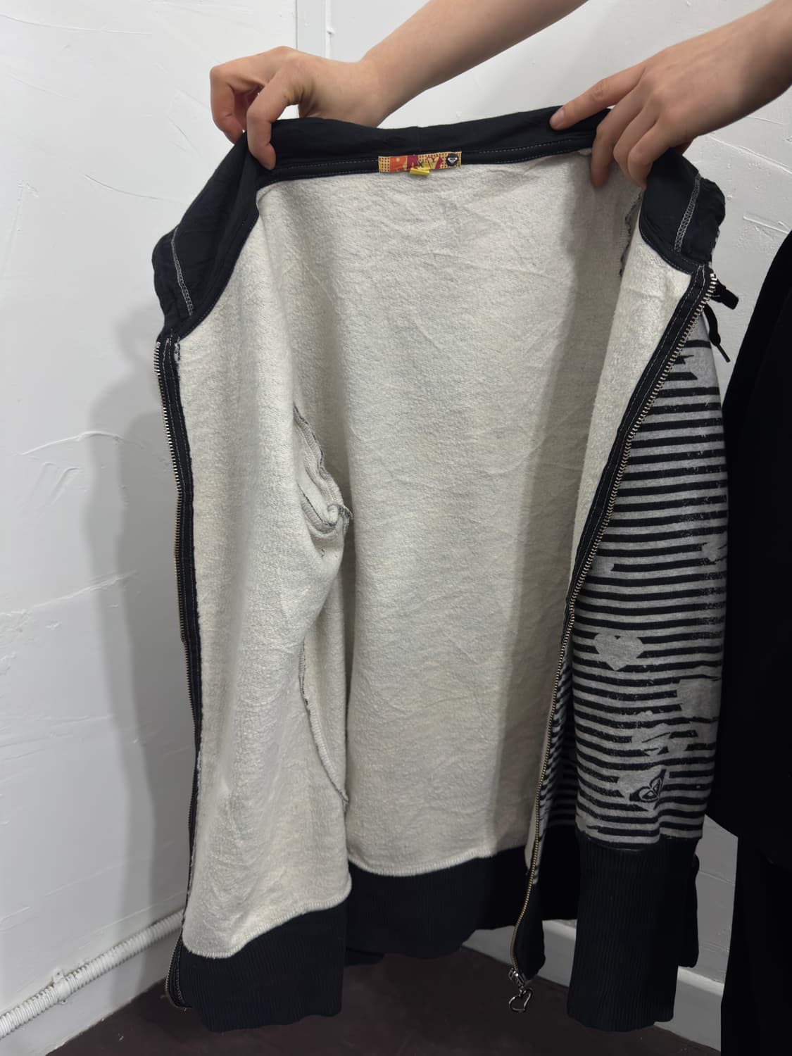 roxy stripe&heart slim hood zipup 상품이미지6