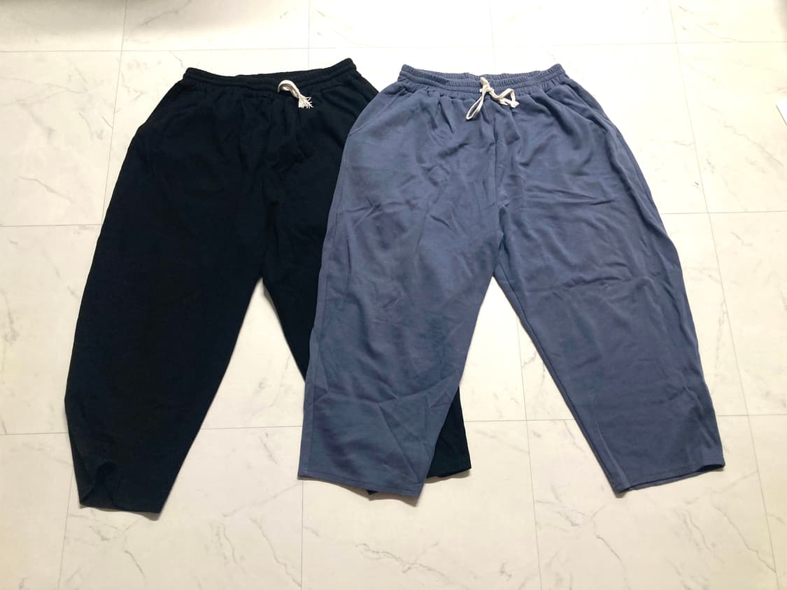 GRAY 와이드 스웻 배기 팬츠 2벌, 36~ 상품이미지1