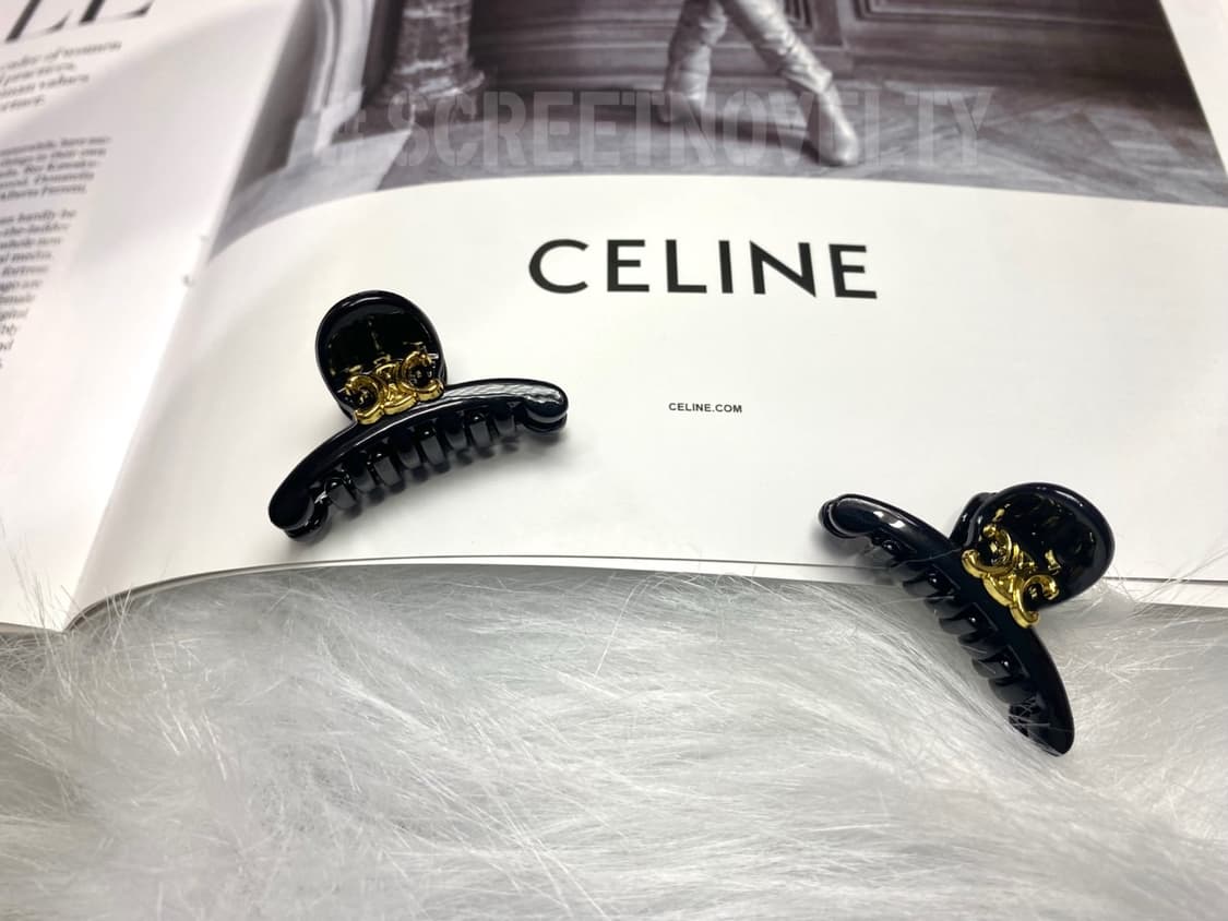 셀린느 미니 헤어 집게핀 세트 블랙 (2개) 상품이미지2
