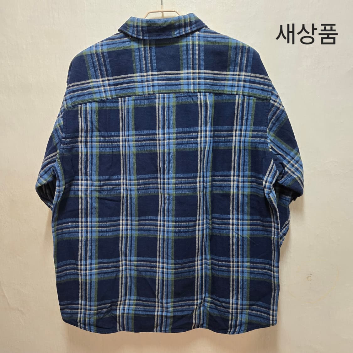 유니클로 슬럽 코튼 체크 롱슬리브 셔츠 상품이미지3