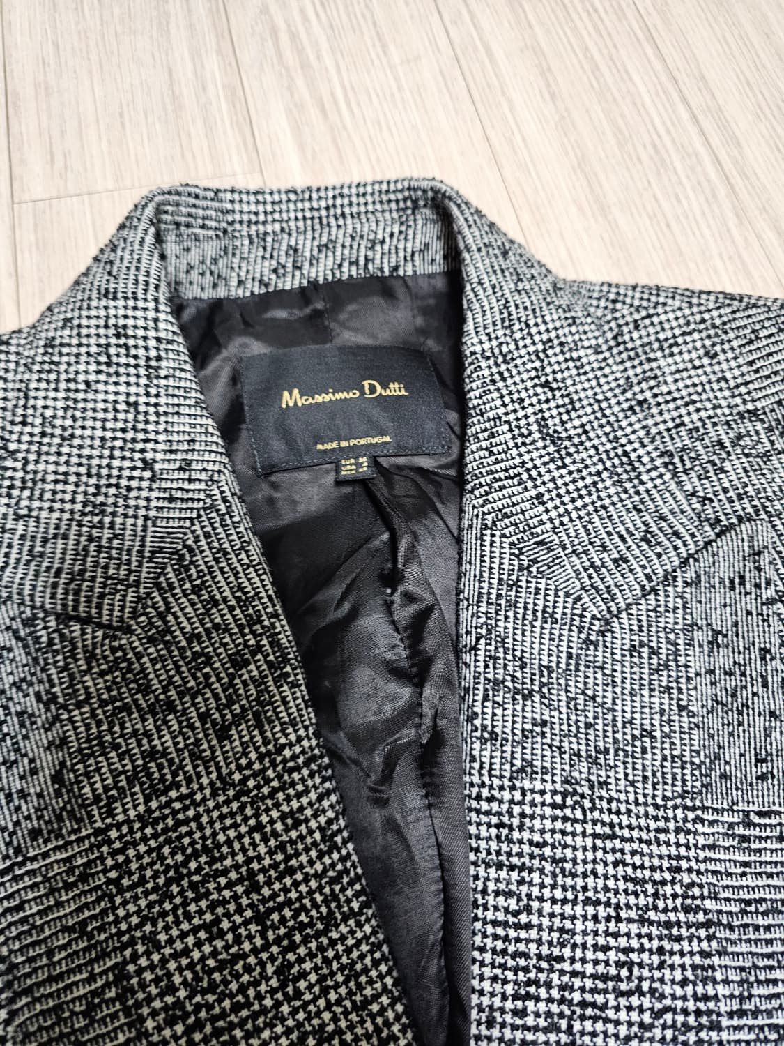 Massimo Dutti 마시모두띠 울 체크 더블 블레이저 M 상품이미지2