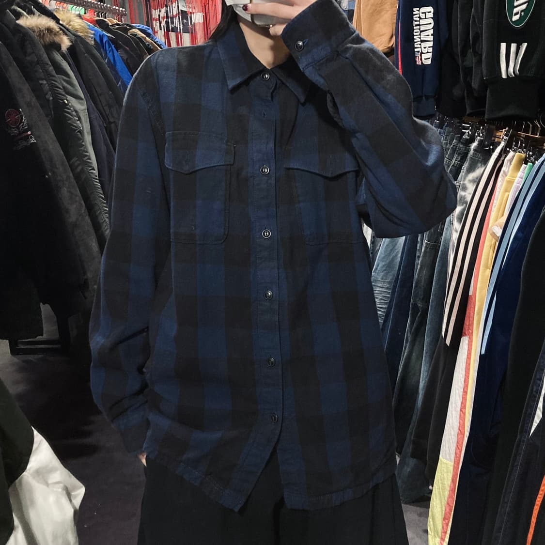 [IM]에디바우어 버팔로 체크 셔츠 네이비 상품이미지2