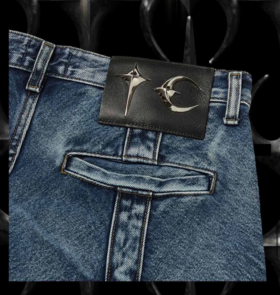 떠그클럽 Line Gob 데님팬츠 블루 -3size- 미착용 새상품 상품이미지7