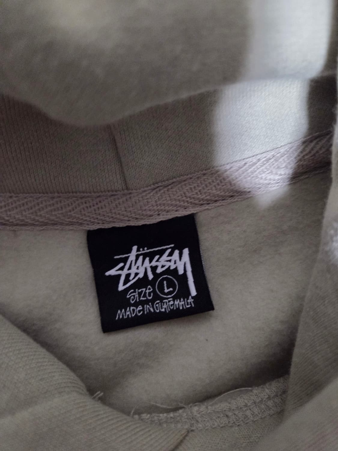 스투시 베이직 후드 카키 L 상품이미지6