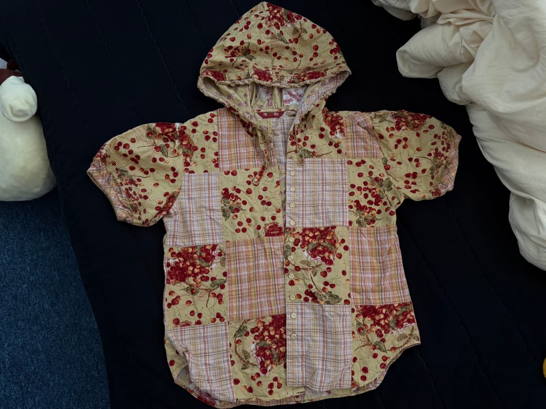 Pink house 반팔 후드 셔츠 상품이미지1