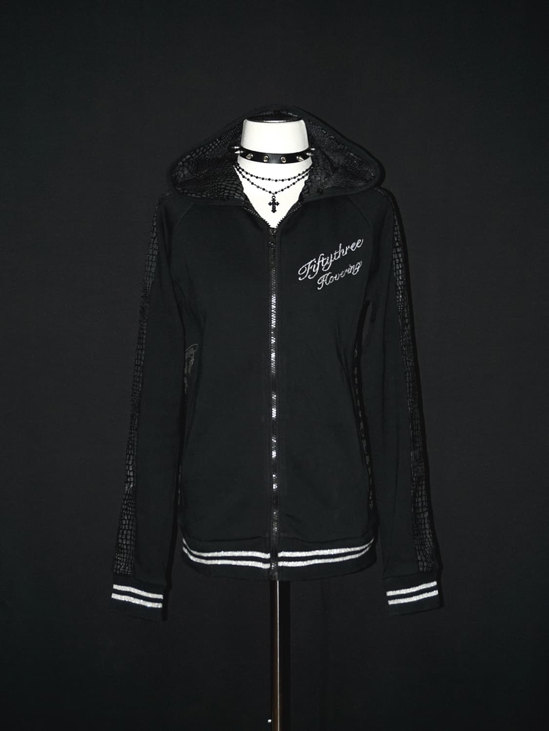 (strange heaven) punk rhinestone hood zi 상품이미지2