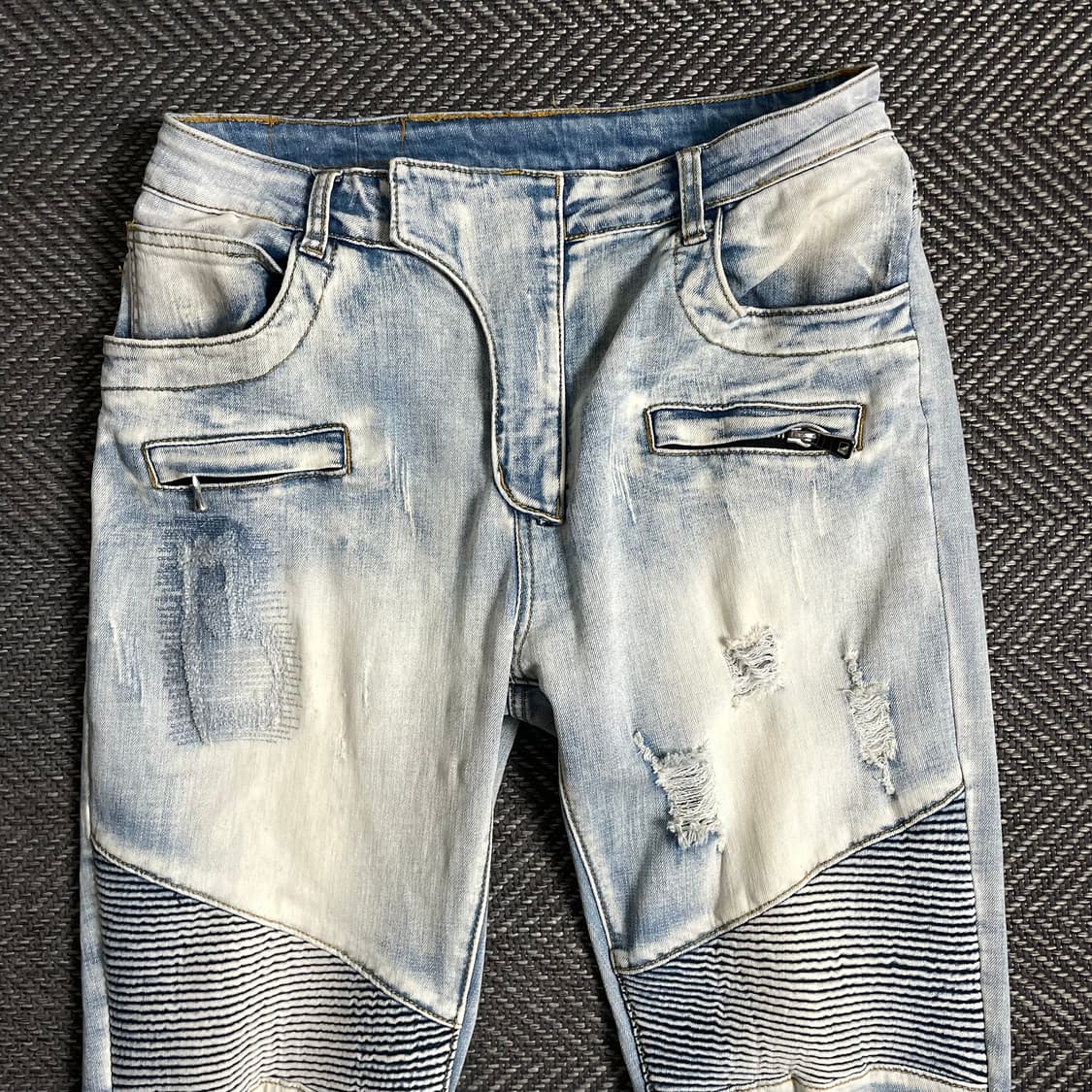 발망 디스트로이드 데미지 워싱 바이커 팬츠 y 5053 상품이미지4