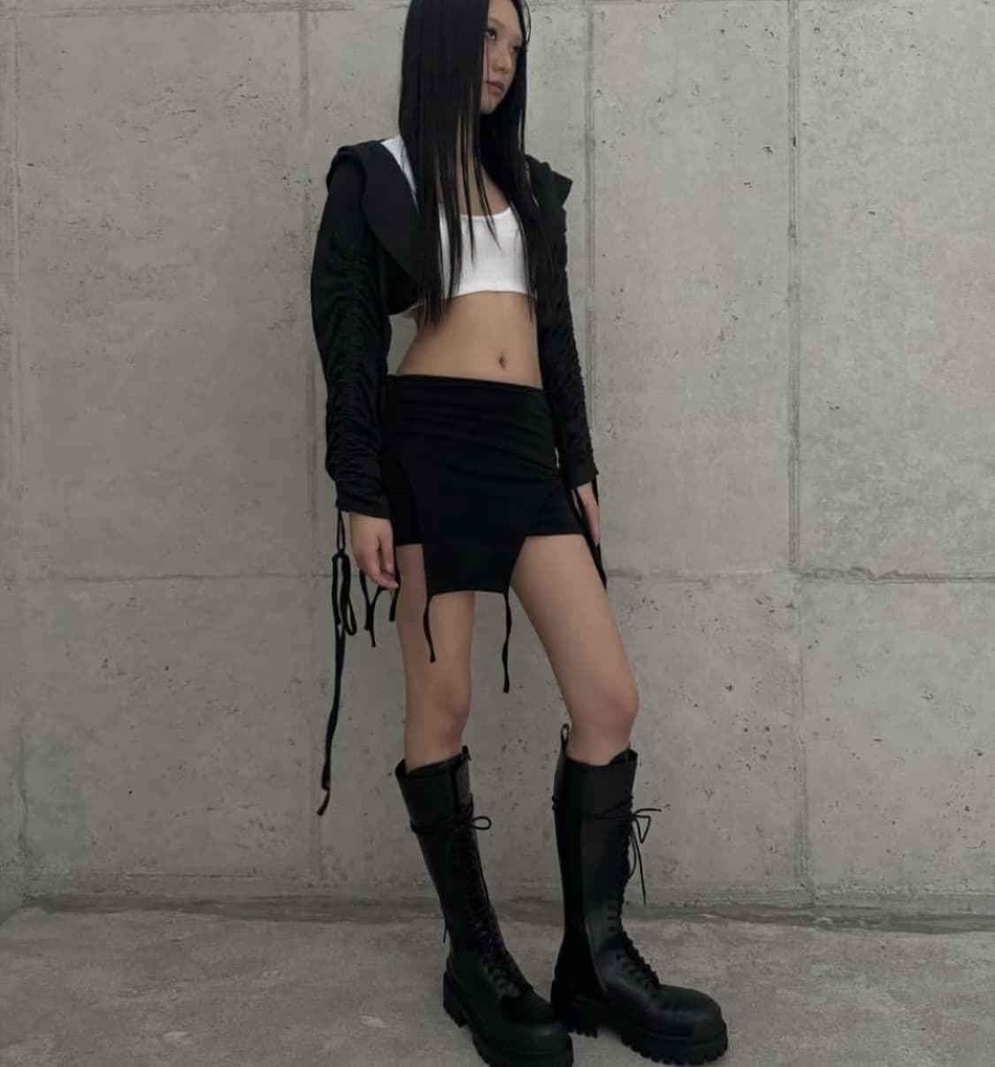 보헤미안서울 린넨 셔링 후드 볼레로 가디건 보헴서 상품이미지1