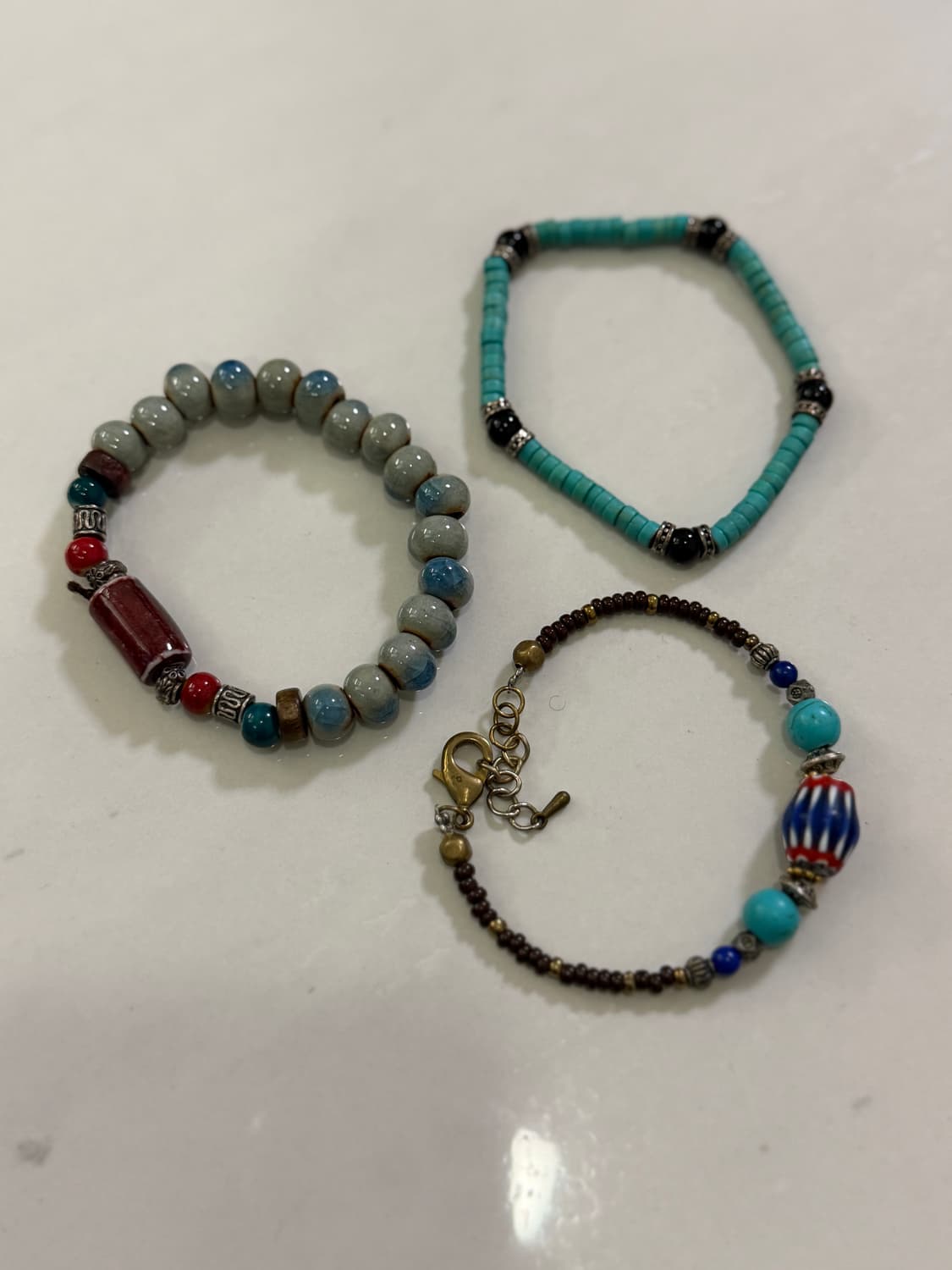 빈티지 레이어드 팔찌 3종 상품이미지1