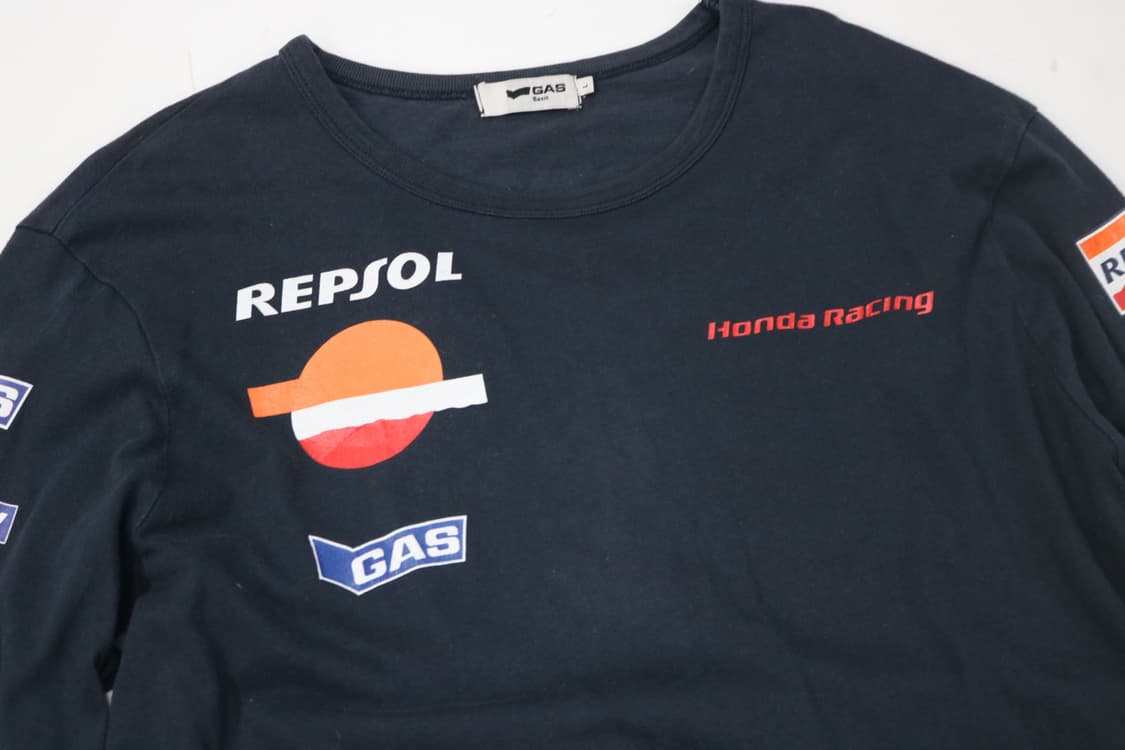 GAS 가스 x 혼다 레이싱 렙솔 빈티지 롱슬리브 티셔츠 (L) 상품이미지6