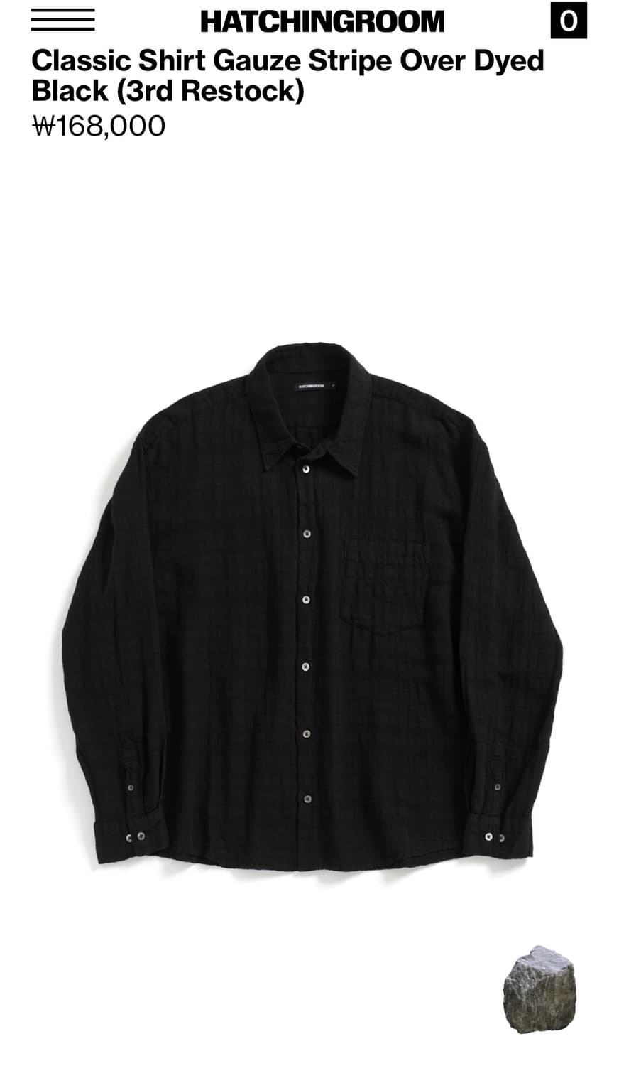 해칭룸 클래식 거즈 셔츠 사이즈 3 상품이미지1