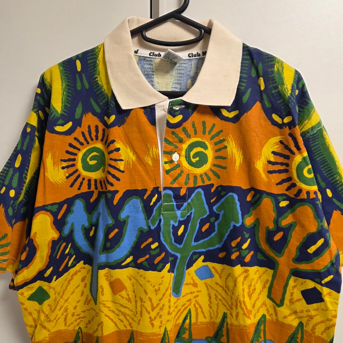 Club Med 빈티지 카라 반팔티셔츠 L(100) 상품이미지2