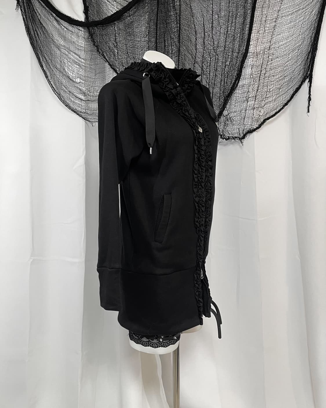 lace hood zip up 상품이미지3