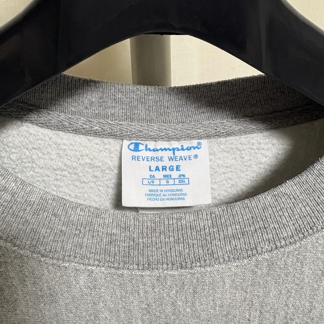 챔피온 리버스위브 맨투맨 스웻셔츠 / 그레이, L 상품이미지4