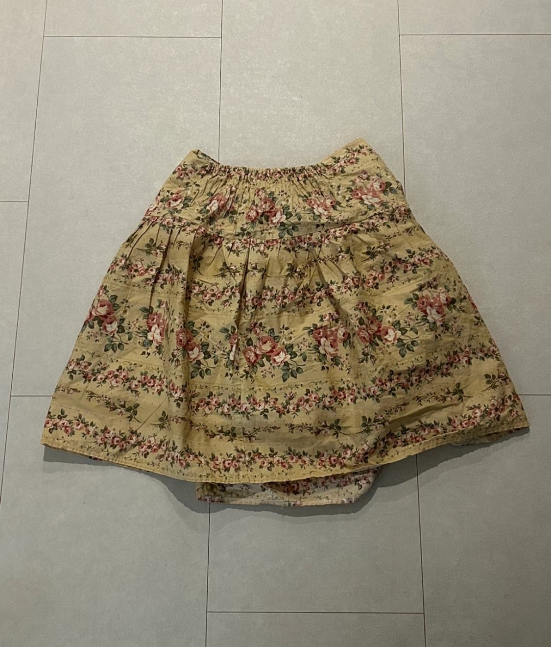 모리걸 빈티지 꽃무늬 스커트 상품이미지1