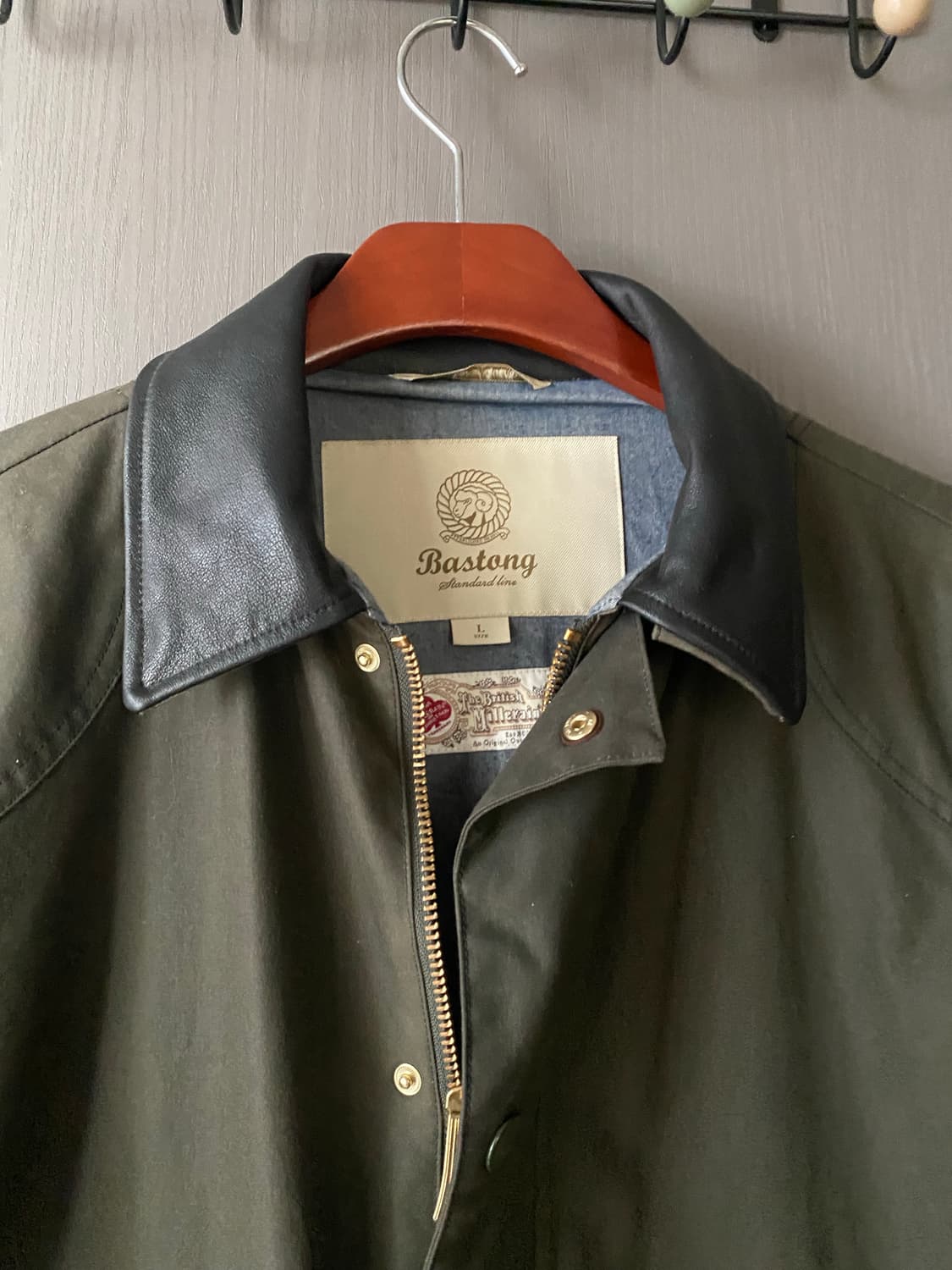 바스통 001 왁스자켓 올리브 상품이미지2