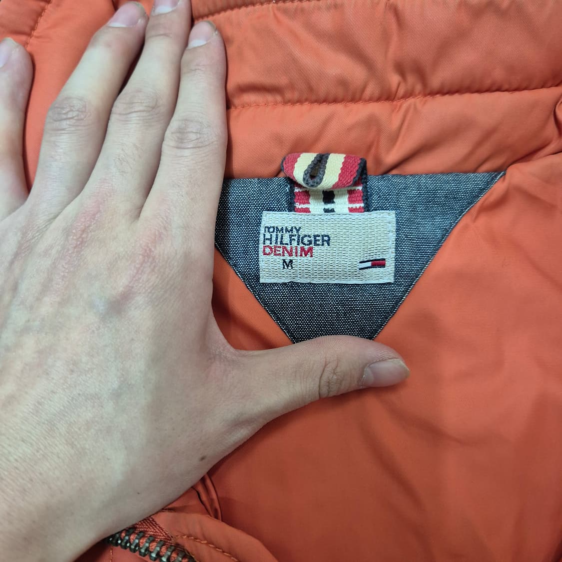 타미힐피거 데님 남성 후드 경량패딩 자켓 상품이미지6