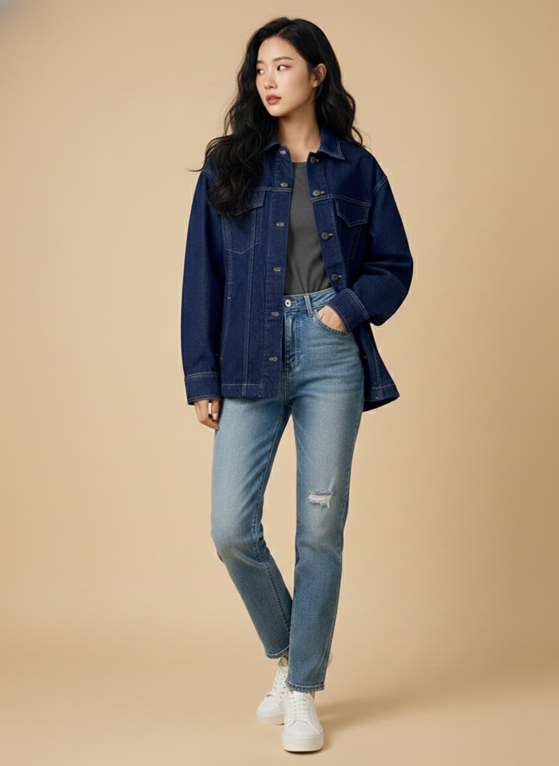 자라 클래식 데님 트러커 자켓 상품이미지1