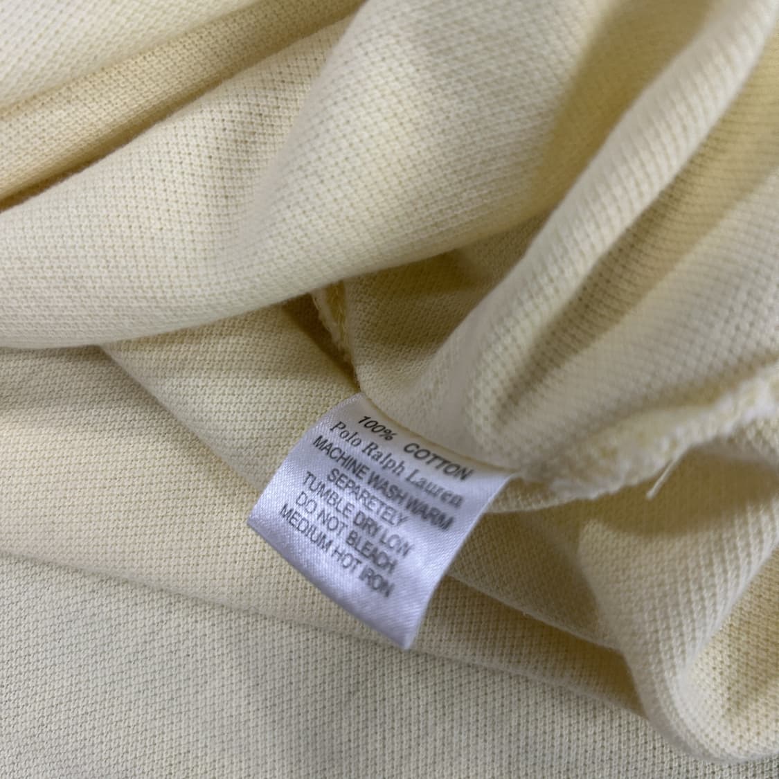 폴로 랄프로렌 옐로우 반팔 카라티 L 상품이미지4