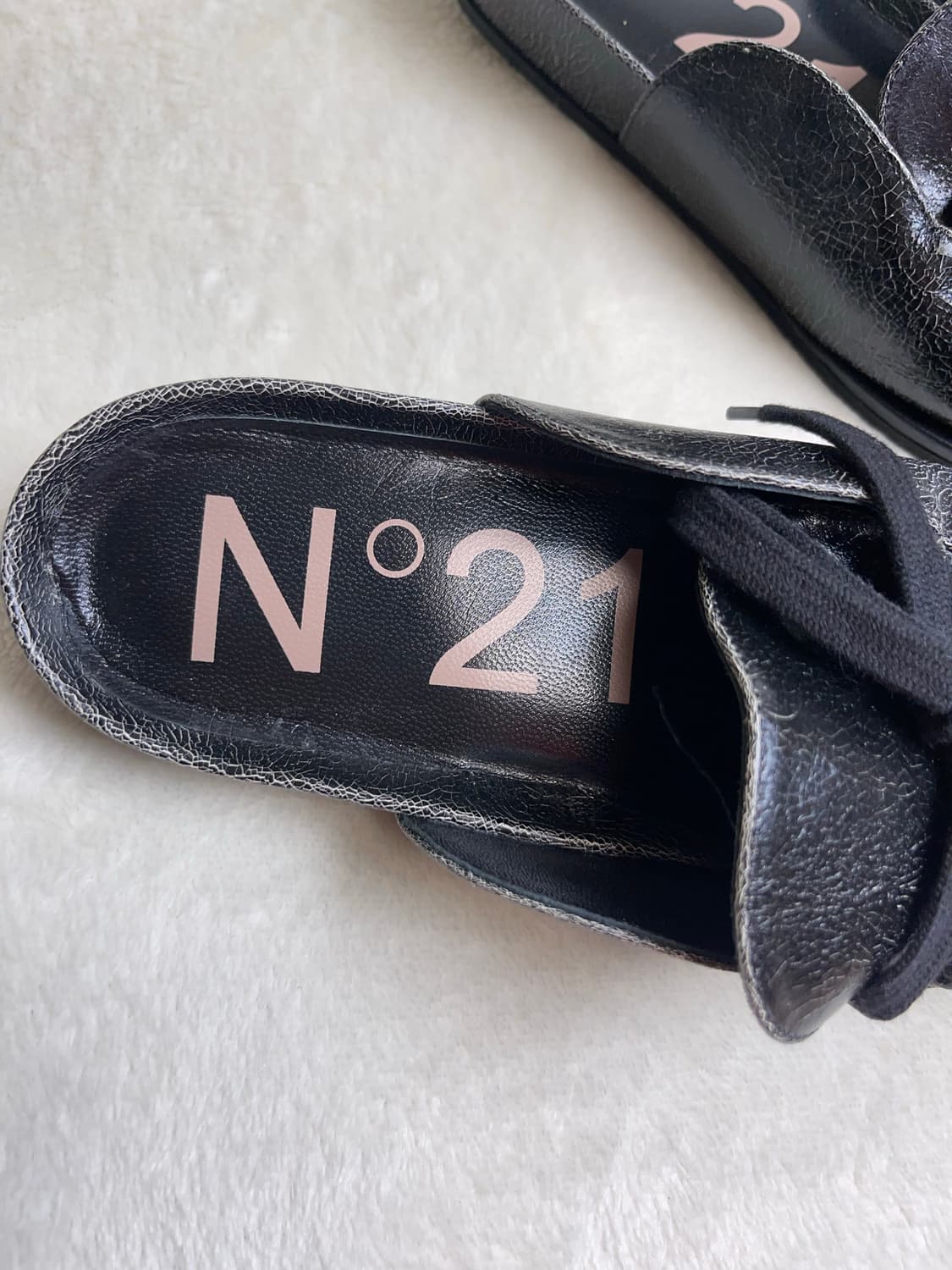 [37] N°21 여성 블랙 뮬 || 235 상품이미지4