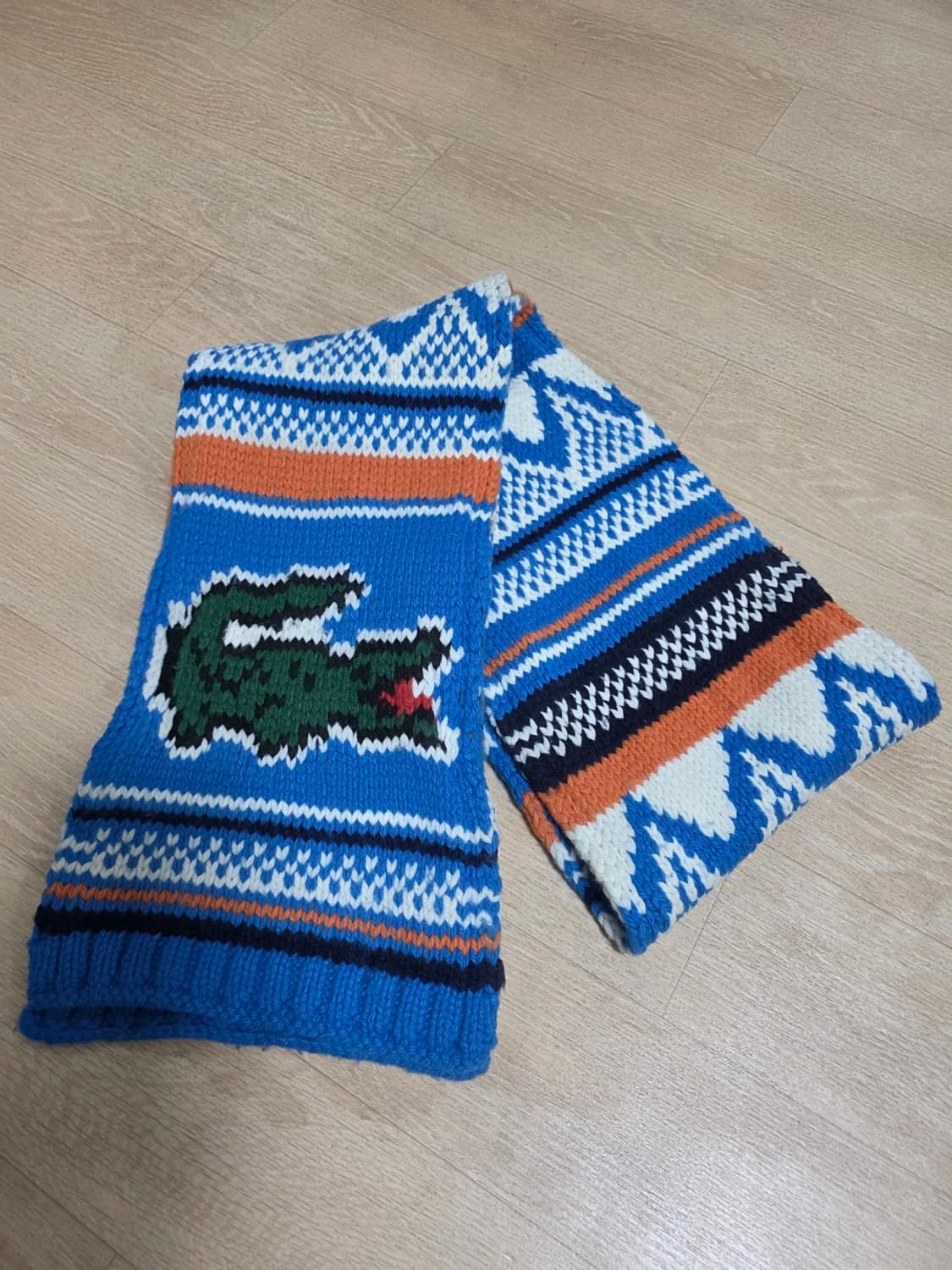 라코스테 울혼방 니트 머플러 상품이미지1