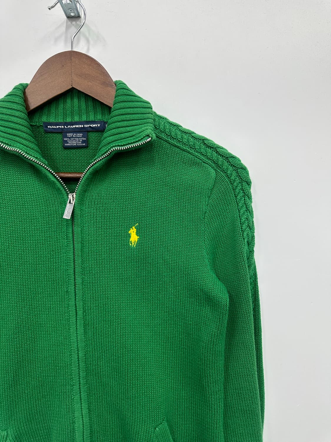 폴로 그린 니트 집업  상품이미지3