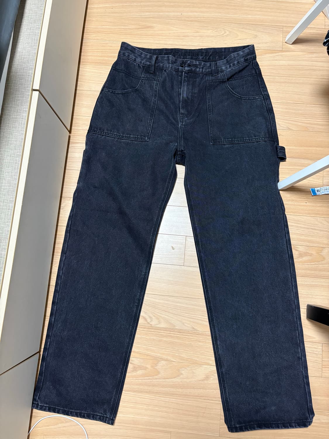 플라스틱프로덕트 MPa PAINTER DENIM PANTS (BLACK) 상품이미지6
