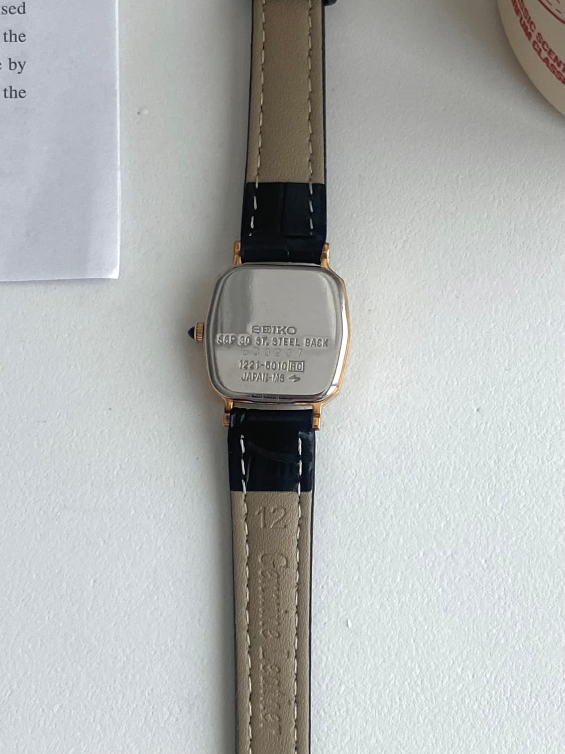 Seiko 세이코 엑셀린 쿼츠 골드 레이디스 상품이미지4