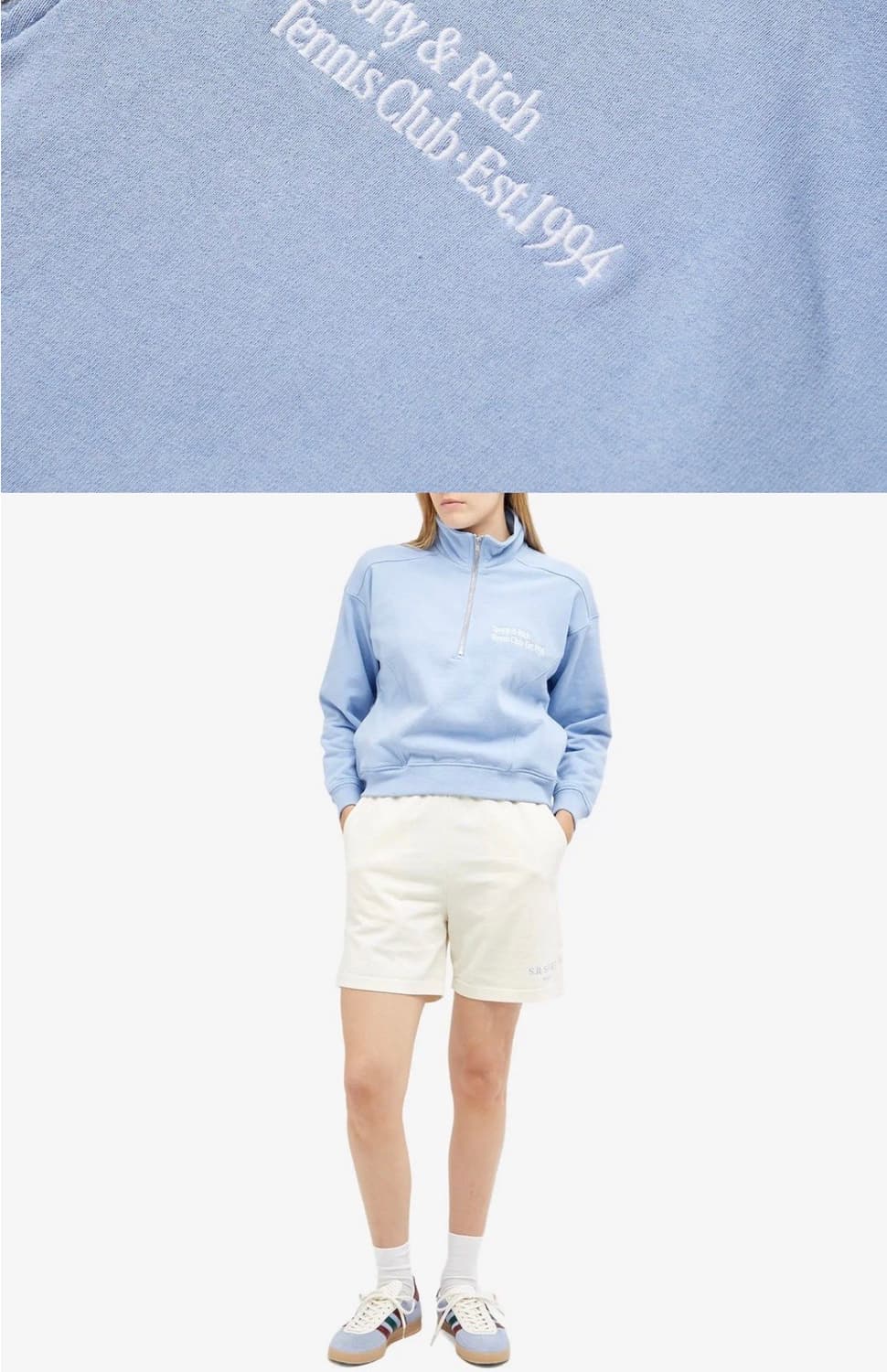 Sporty&Rich 스포티앤리치 쿼터집 풀오버 [L] 상품이미지3