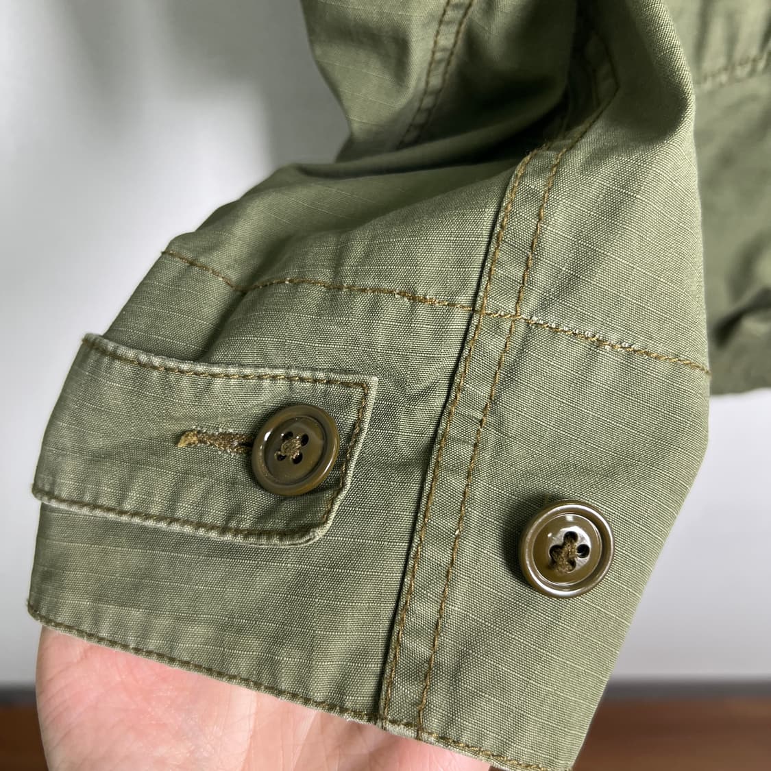 폴로 랄프로렌 진스 카키 멀티 포켓 스컬 패치 M-43 야상 자켓 M 상품이미지6