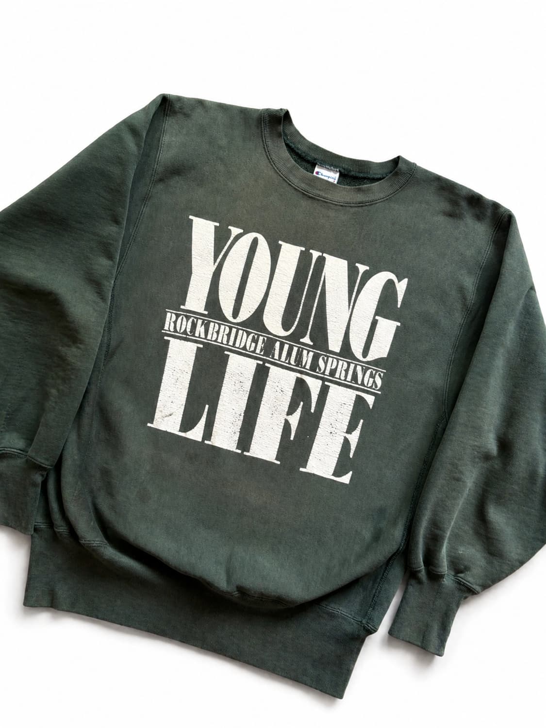 90s 챔피온 YOUNG LIFE 리버스위브 스웻셔츠 L 상품이미지2