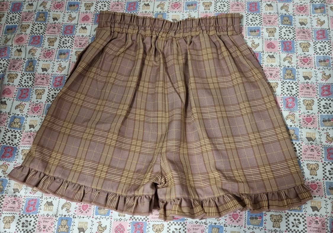 Chip Clip Mini(칩클립 미니) 체크 프릴 큐롯팬츠 상품이미지4