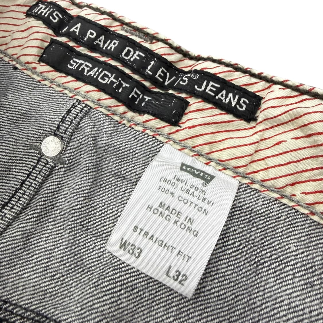 00‘s 리바이스 블랙 워싱 데님팬츠 상품이미지10