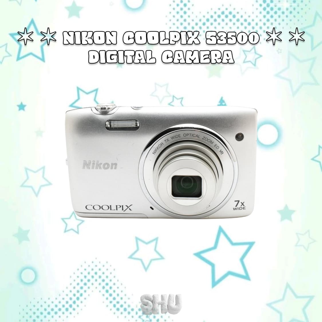 니콘 쿨픽스 S3500 빈티지 디카 디지털카메라 실버 상품이미지3