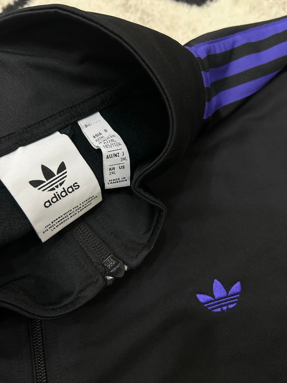 [2XL]아디다스 베켄바우어 트랙탑/블랙퍼플 상품이미지6