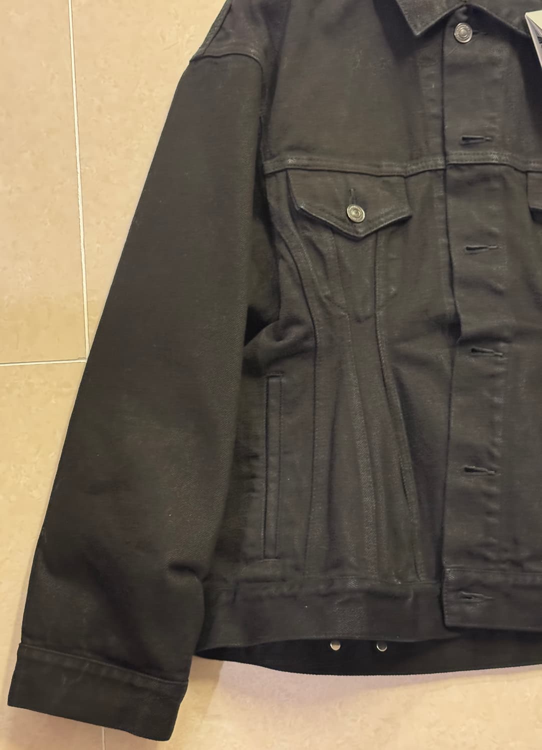 [36] BALENCIAGA 발렌시아가 가드로브 블랙 데님자켓 상품이미지3