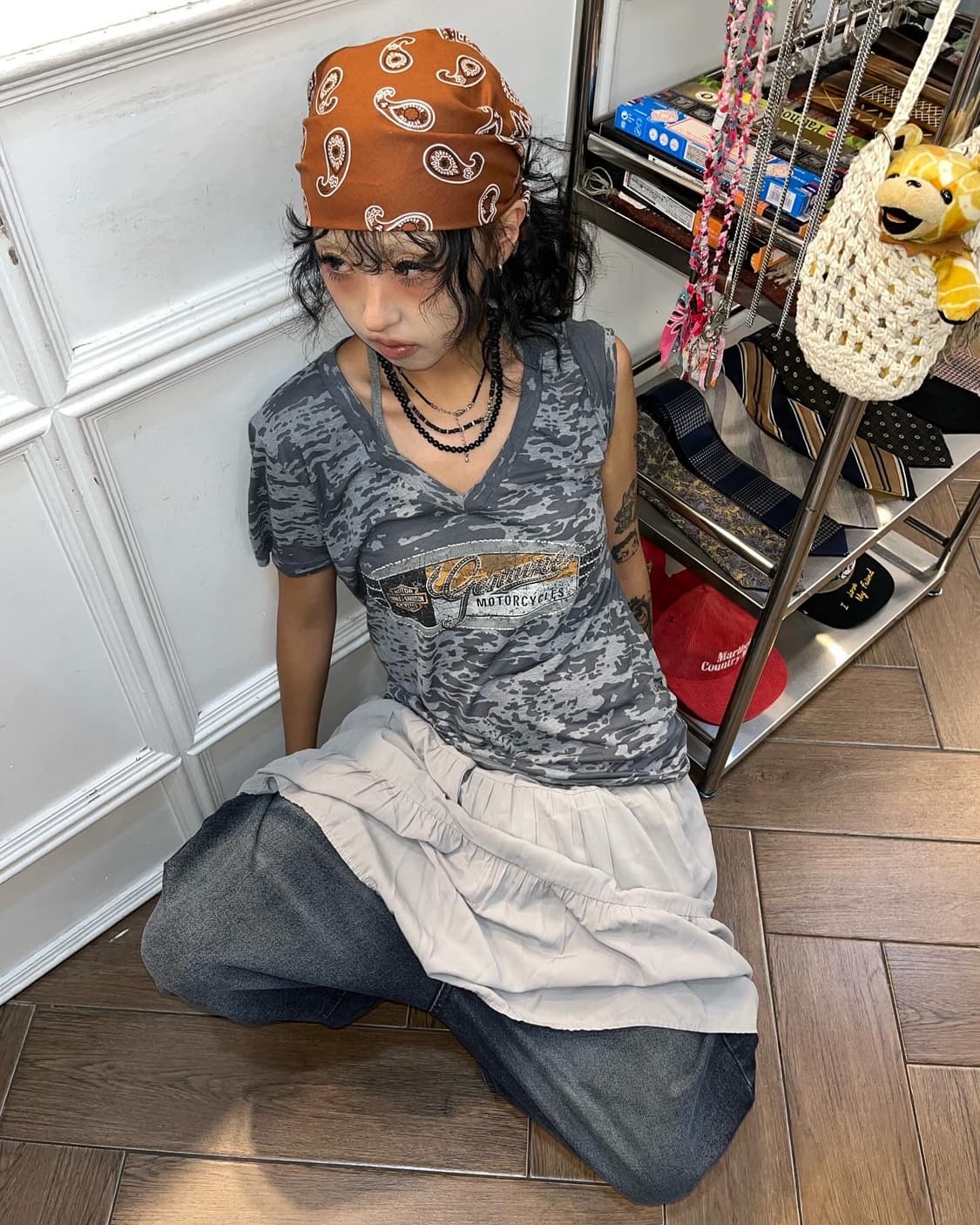 Harley-Davidson Camouflage Cubic Tee 상품이미지1