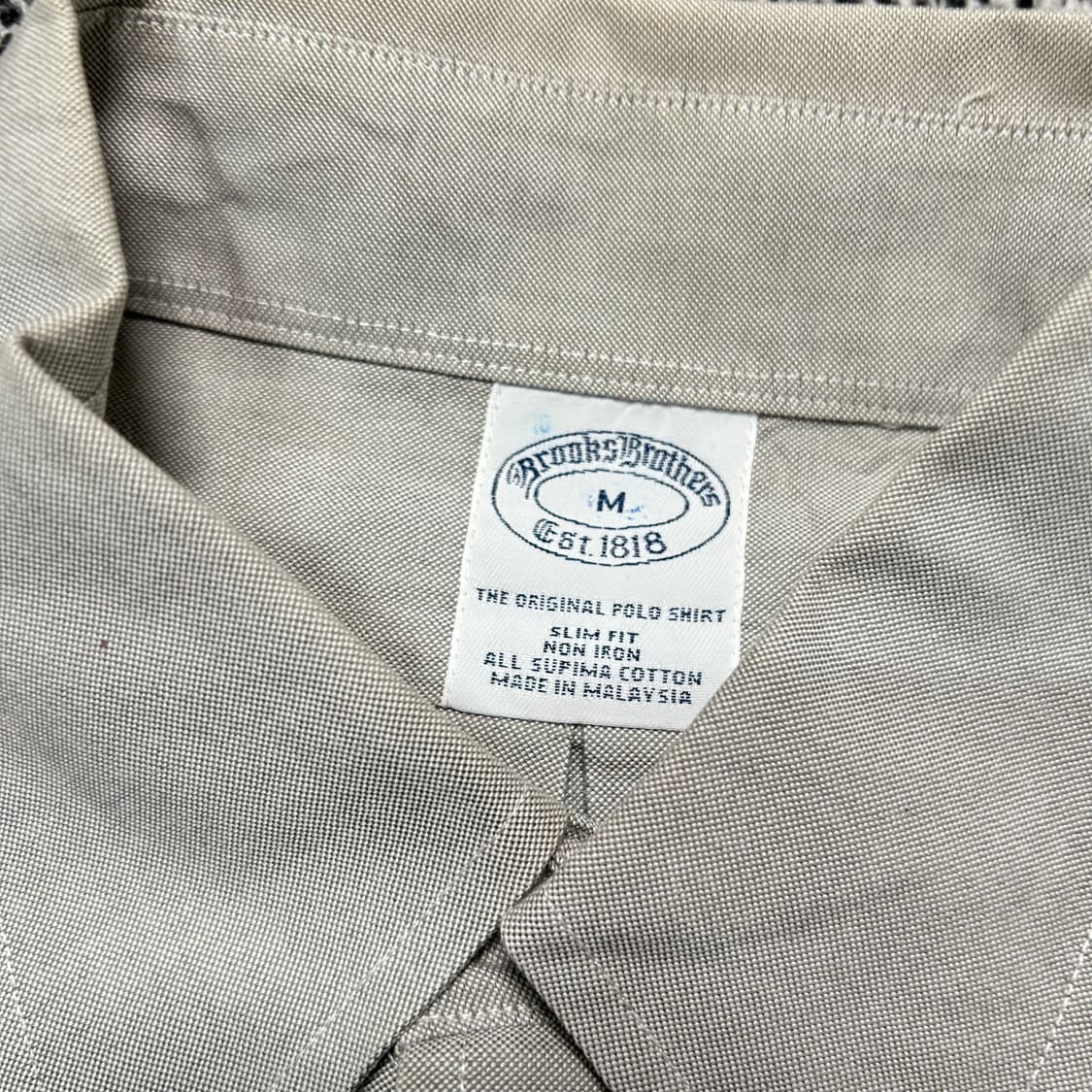 브룩스 브라더스 그레이 코튼 셔츠 상품이미지4