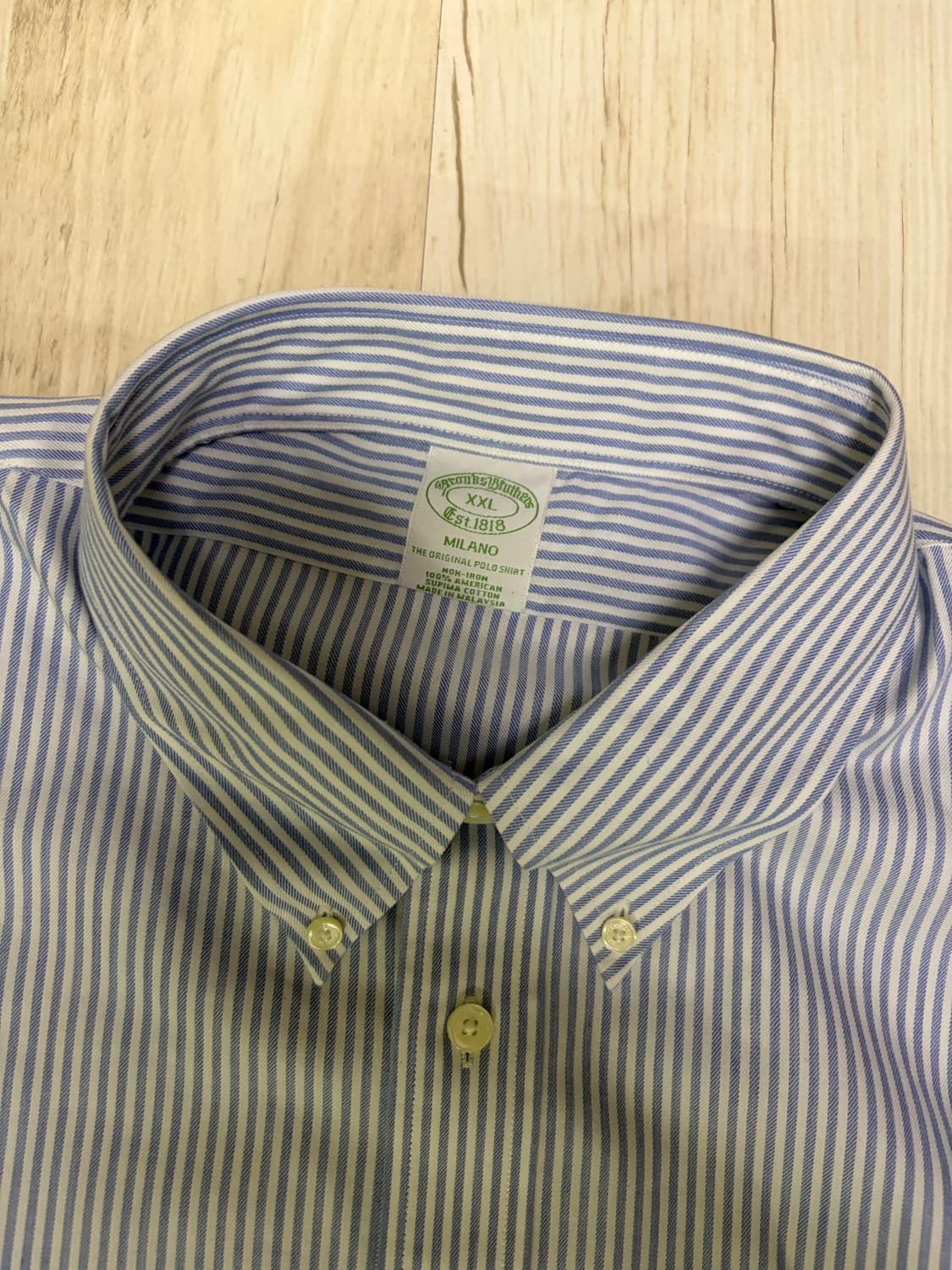 [XXL] 브룩스 브라더스 스트라이프 셔츠 새상품 상품이미지2