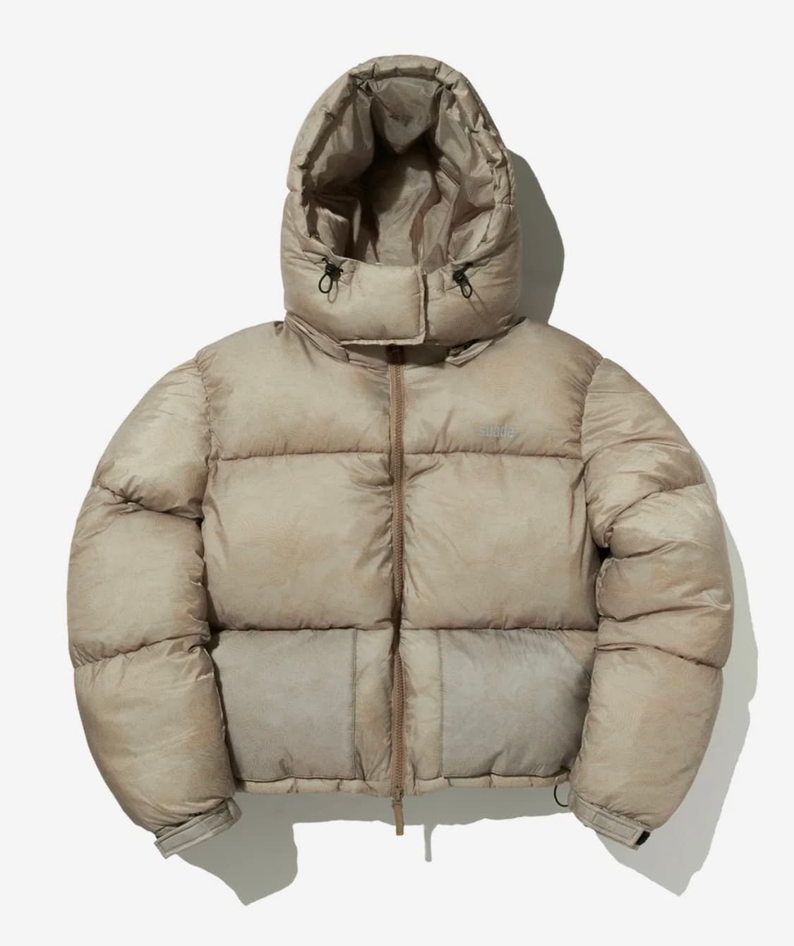 SUADE SHORT PUFFER JACKET [BEIGE] 상품이미지1