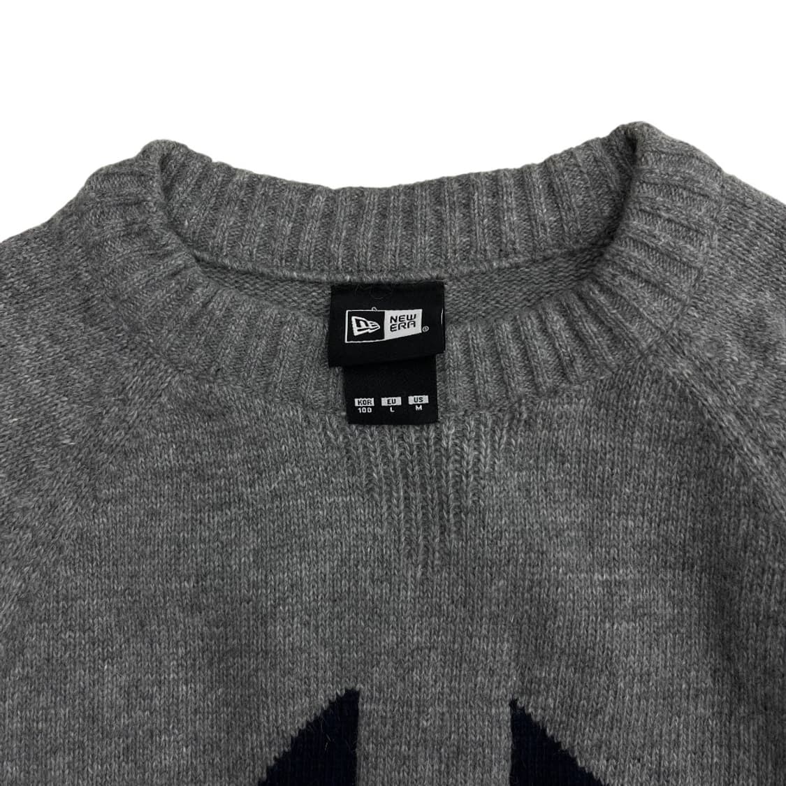 뉴에라 센터로고 그레이 니트 100 상품이미지5
