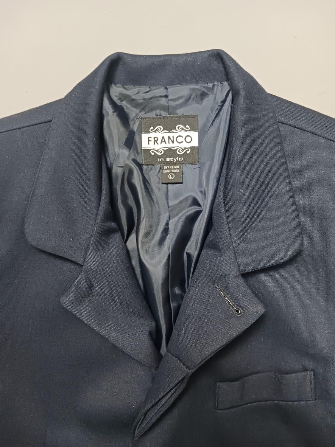 [L] 프랑코 롱 슬림 블레이저 자켓 네이비 상품이미지2