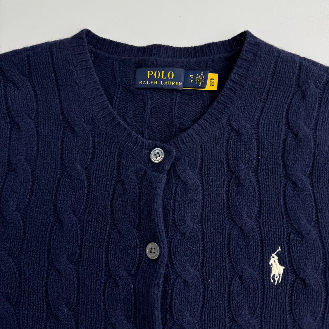 폴로 캐시미어 혼방 가디건  상품이미지3