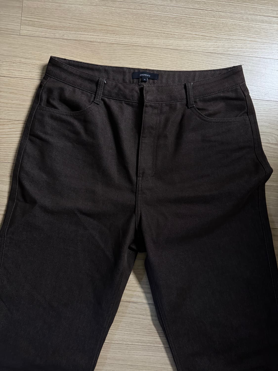 25Fw 아모멘토 맨즈 컬러 인디고 데님 브라운 xl 상품이미지2