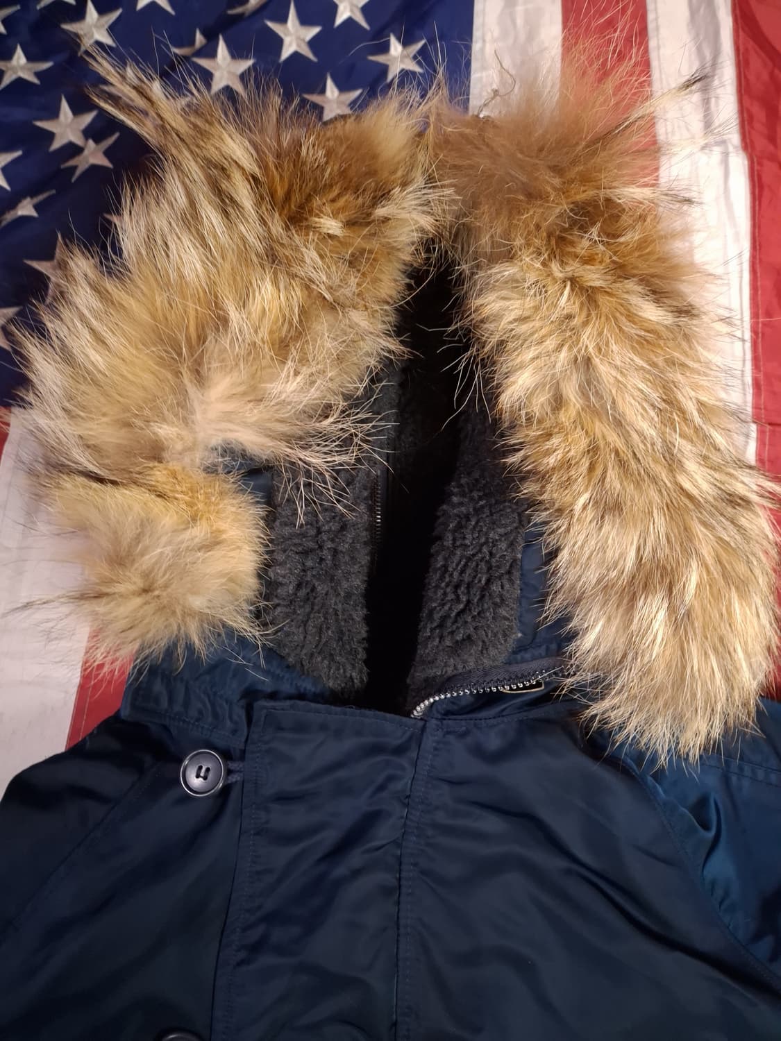 오리지날 90's 미국제조 스피왁 미공군 민수용 N-2B 파카 상품이미지2