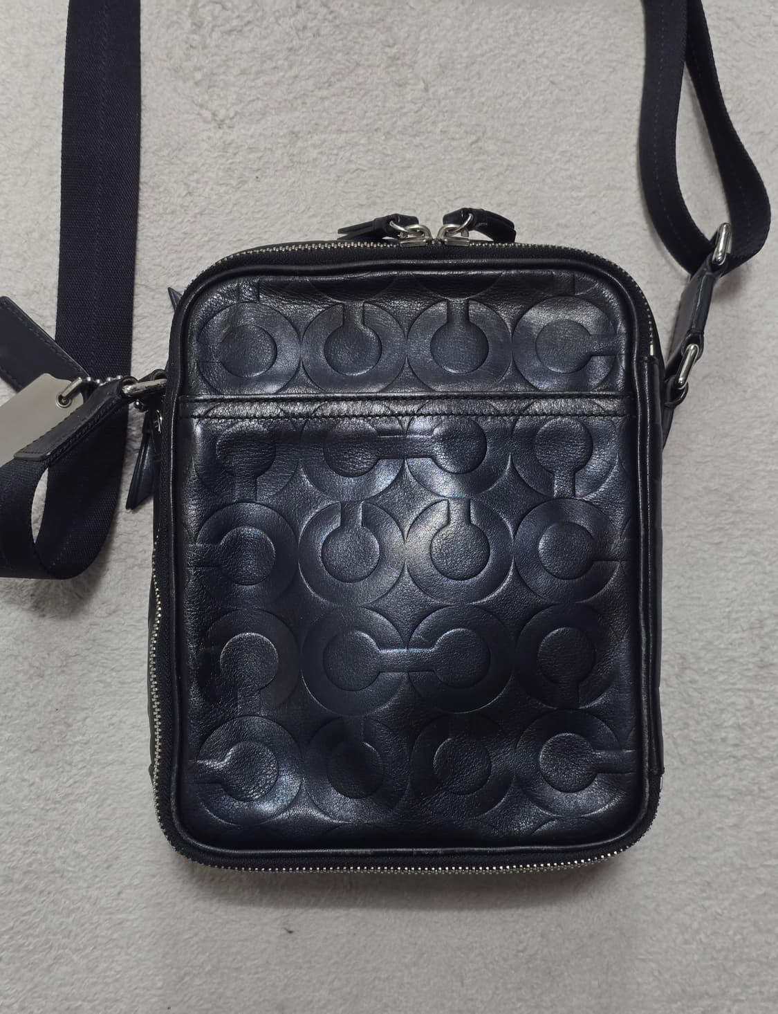 코치 COACH 옵아트 소가죽 메신저백 숄더백 크로스백 상품이미지3