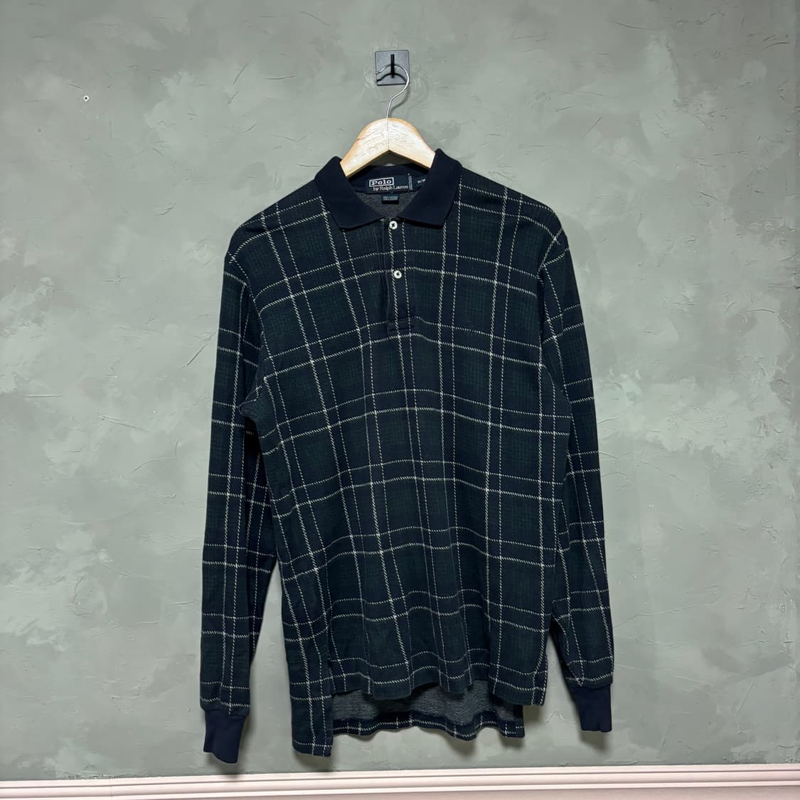 폴로 랄프로렌 카라 니트 체크 상품이미지1