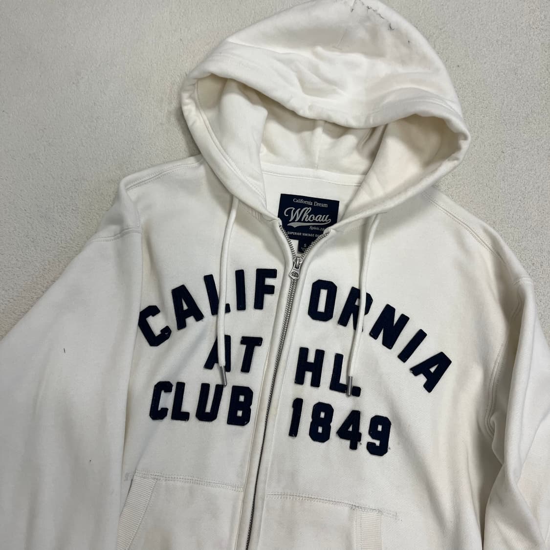 Who.A.U white 2way hood zip-up 상품이미지6