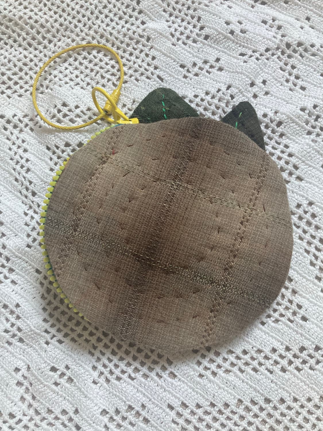 핸드메이드 선플라워 패브릭 코인 파우치 키링 🌻 상품이미지5