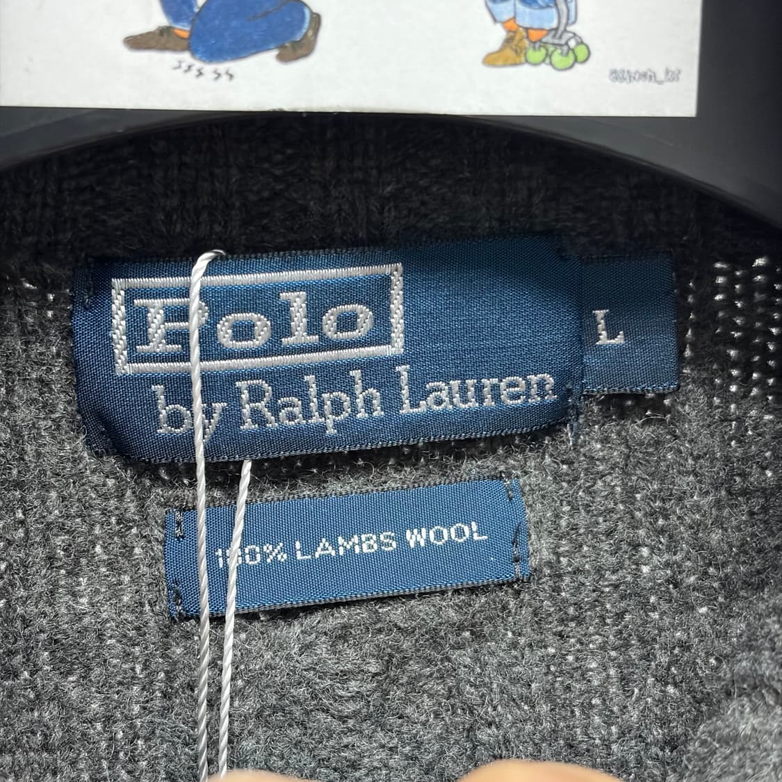 폴로 케이블 니트 반집업 상품이미지3